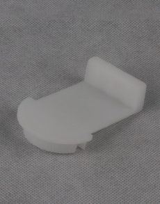Smart Step Randhalter 50 mm / 8 mm, transparent in versetzter Ansicht auf weissem Hintergrund